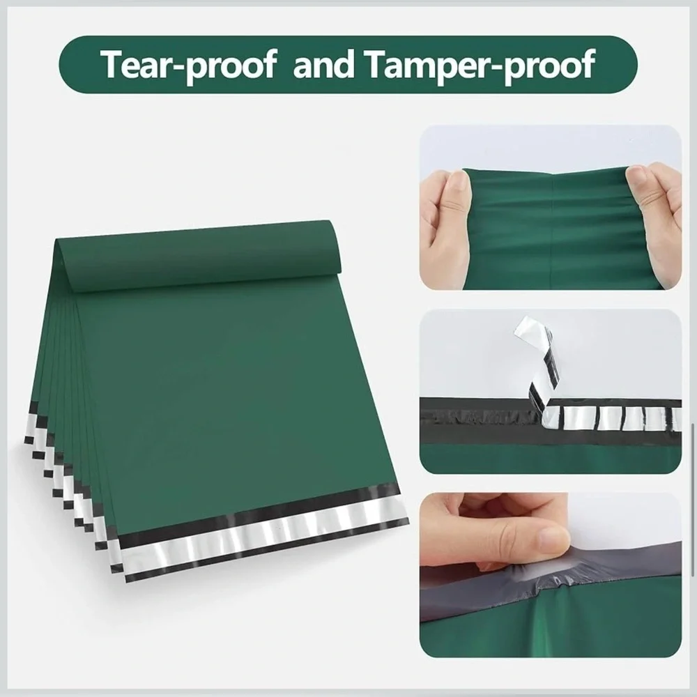 5 Count - 19x24 Polymailers (HUNTER GREEN, PLAIN)